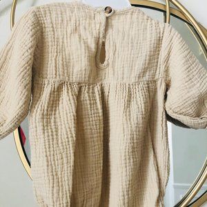 The Simple Folk Khaki Romper (organic cotton, cruelty-free)